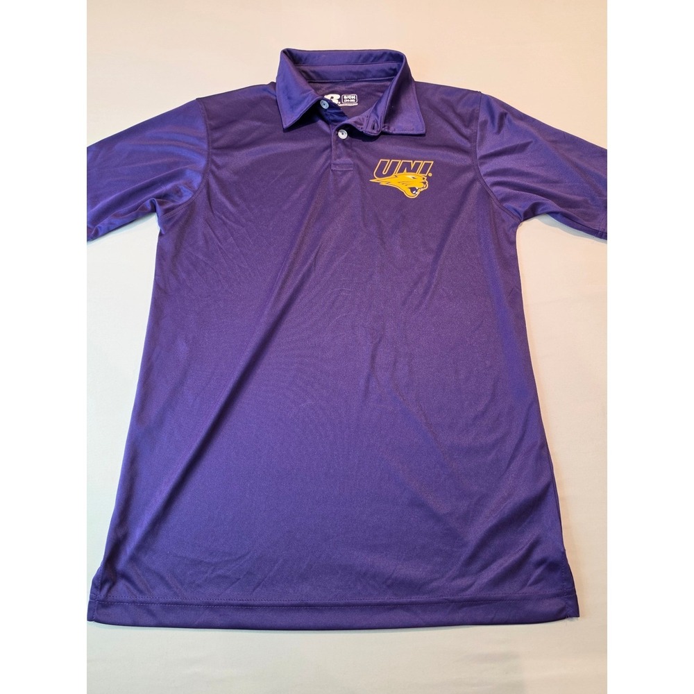 Russell Athletic UNI Panthers Polo Shirt Mens S Purple University Northern Iowa